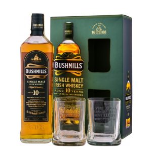 Bushmills Whiskey 10 ani Gift Set 0.7L