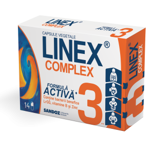Linex Complex, 14 capsule vegetale, Sandoz