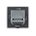 Intrerupatorul Dublu cu Touch LIVOLO cu Rama Din Sticla, Protocol Zigbee, Alb