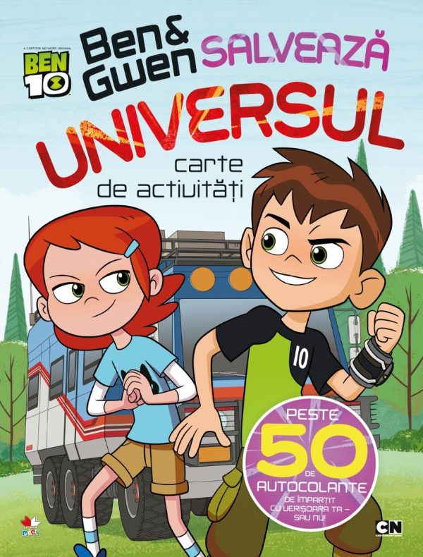 Carte de activitati cu autocolante - Ben Ten si Gwen