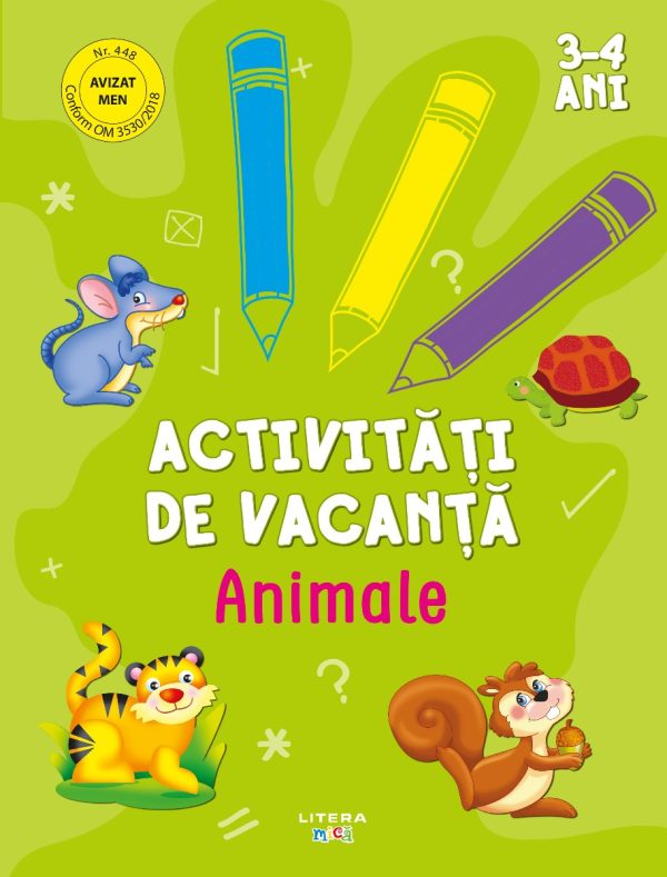 Activitati de vacanta, Animale, 3-4 ani