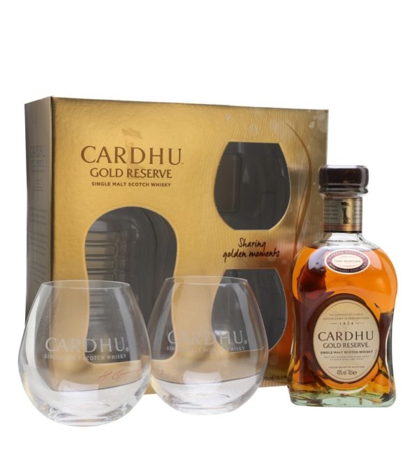 Cardhu Gold Reserve Whisky Gift Set 0.7L