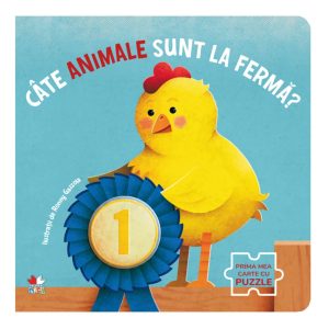 Carte Editura Litera, Cate animale sunt la ferma? Carte cu puzzle