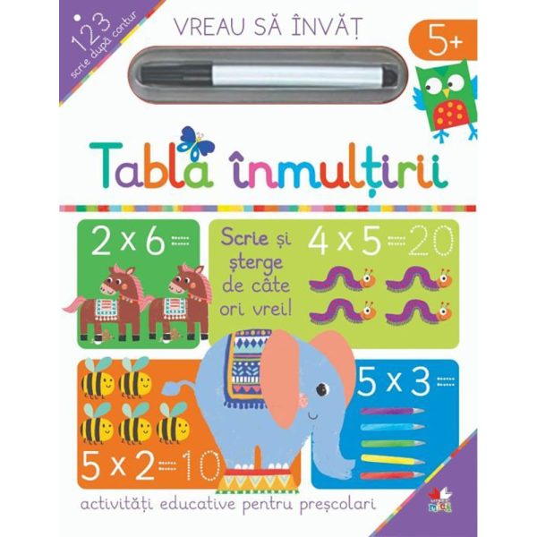 Carte Editura Litera, Vreau sa invat, Tabla inmultirii