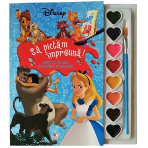 Carte Editura Litera, Sa pictam impreuna! Carte de colorat cu pensule si acuarele