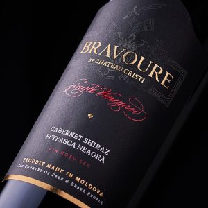 Bravoure by Chateau Cristi Single Vineyards Cabernet Sauvignon, Shiraz, Feteasca Neagra - Vin Rosu Sec - Republica Moldova - 0.75L