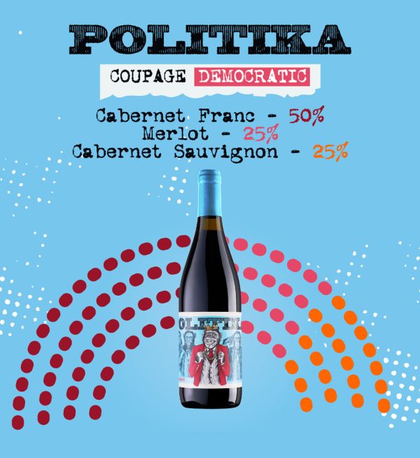 Politika by Chateau Cristi Coupage Democratic - Vin Rosu Sec - Republica Moldova - 0.75L
