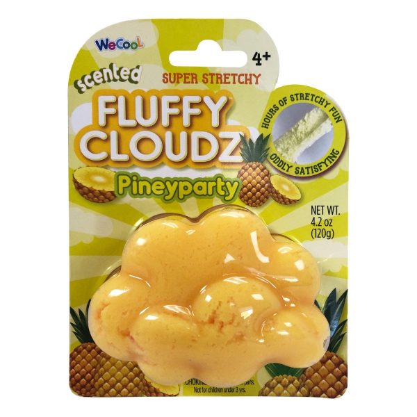 Slime parfumat cu surpriza Compound Kings - Fluffy Cloudz, Pineyparty, 120 g