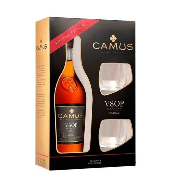 Cognac Camus Elegance VSOP Gift Set 0.7L