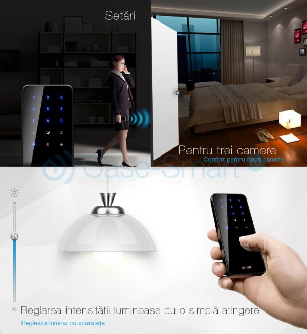 Telecomanda cu Touch Screen Livolo din sticla