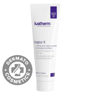 Crema pentru ten gras cu tendinta acneica Ivapur K, 30ml, Ivatherm