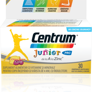 Centrum Junior Pro de la A la Zinc, 30 comprimate, GSK