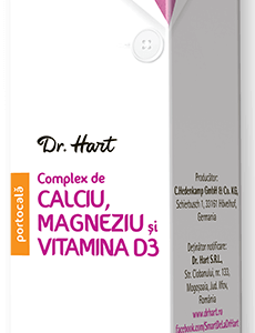 Dr.Hart Calciu Magneziu si Vitamina D3, 10 comprimate efervescente