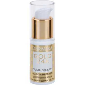 Dermika Gold 24k Total Benefit crema lux de intinerire zona ochilor