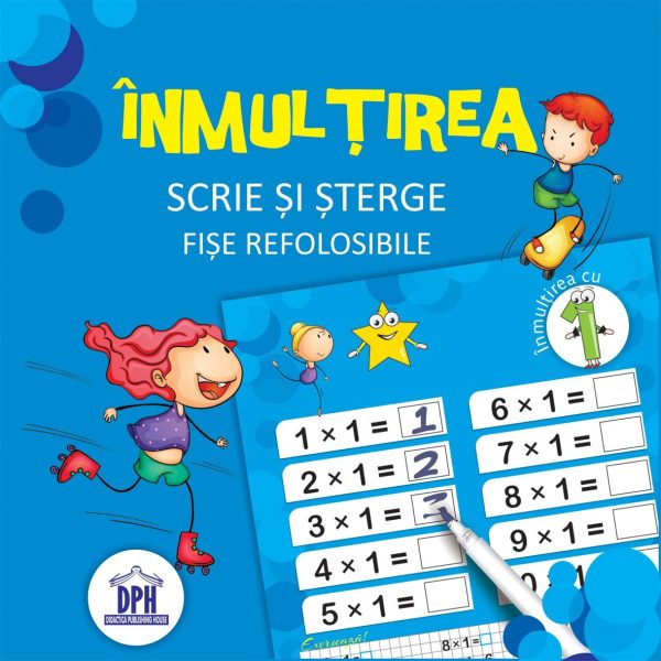 Scrie si sterge Inmultirea- fise refolosibile + carioca