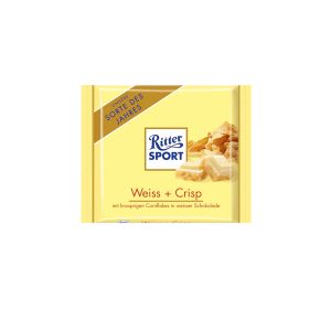 Ritter Sport Ciocolata Alba cu Fulgi de Porumb 100g