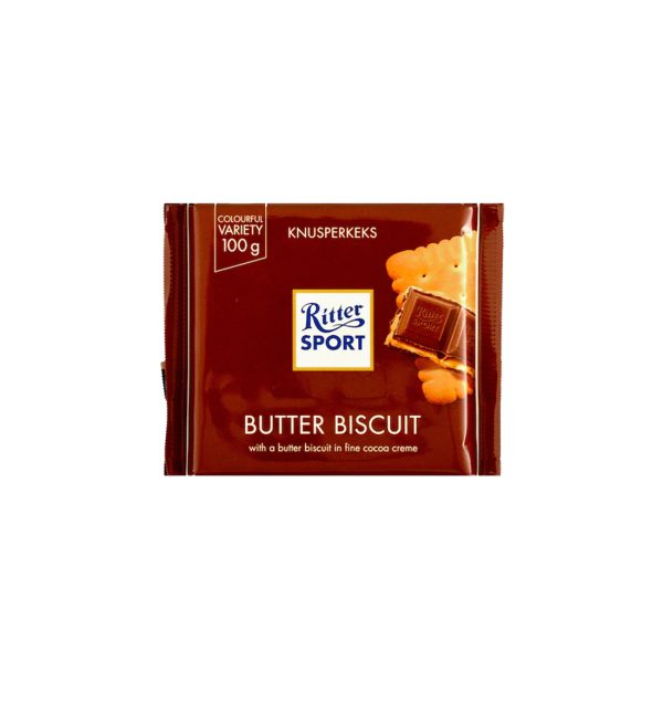 Ritter Sport Biscuiti cu Unt in Ciocolata 100g