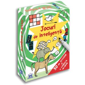 Editura DPH, Jocuri de inteligenta - 50 de jetoane + carioca lavabila