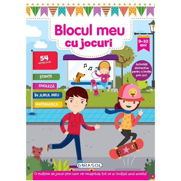 Blocul meu cu jocuri Girasol, 9-10 ani