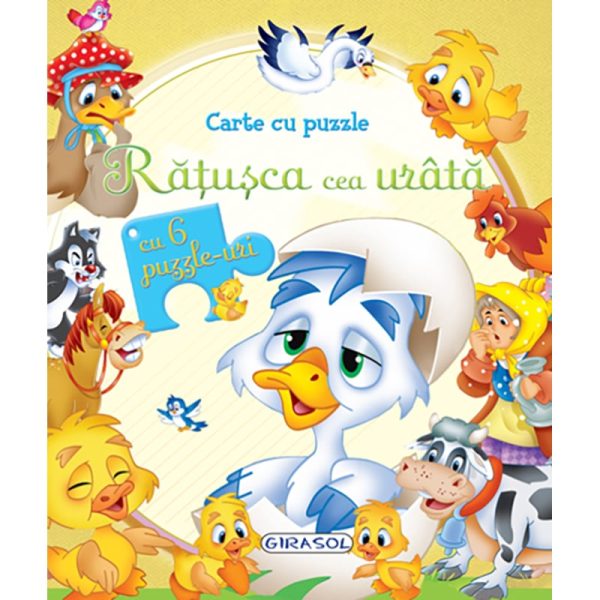 Carte cu puzzle Girasol, Ratusca cea urata