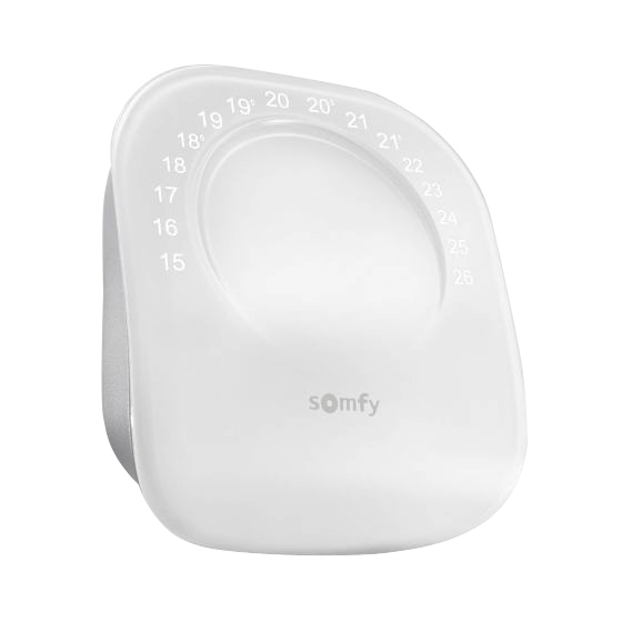 Termostat inteligent cu fir, Comandat prin smartphone, Wi-Fi, Compatibil cu Google Assistant, Amazon Alexa, Tahoma & IFTTT