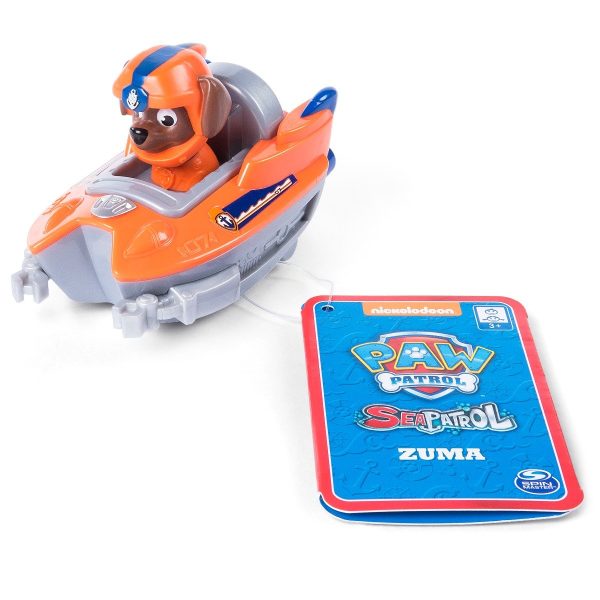 Figurina cu vehicul de salvare tip barca Paw Patrol, Zuma