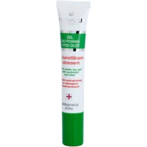 FlosLek Pharma Eye Care Gel pentru jurul ochilor cu un luminator și aloe vera