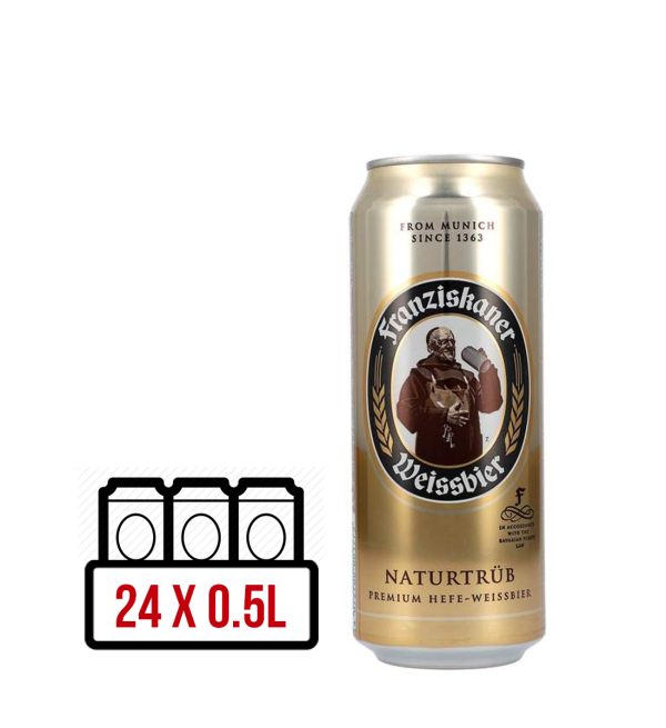 Franziskaner Naturtrub Premium Hefe Weissbier BAX 24 dz. x 0.5L