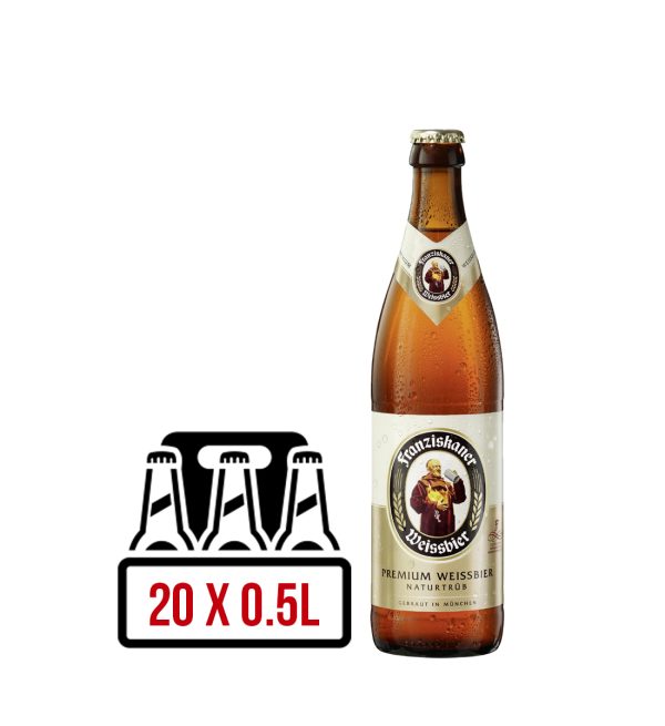 Franziskaner Naturtrub Premium Weissbier BAX 20 st. x 0.5L