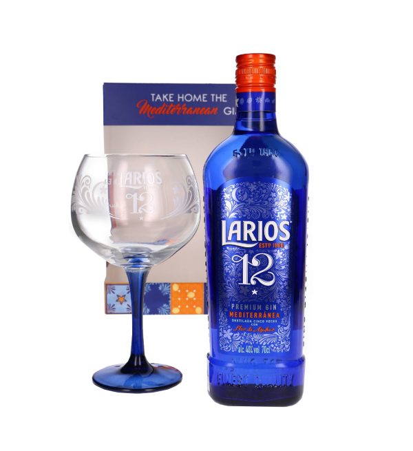 Gin Larios Premium Gin Mediterranea 12 Botanicals Gift Set 0.7L