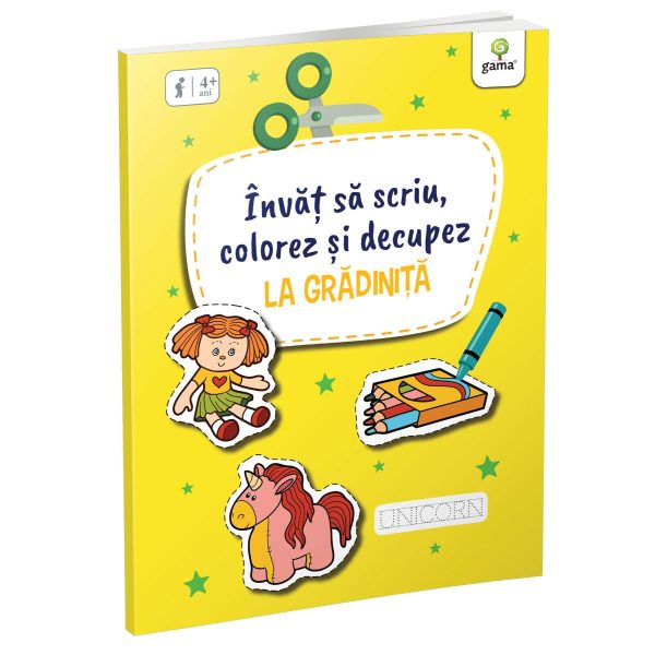 La gradinita, invat sa scriu, colorez si decupez