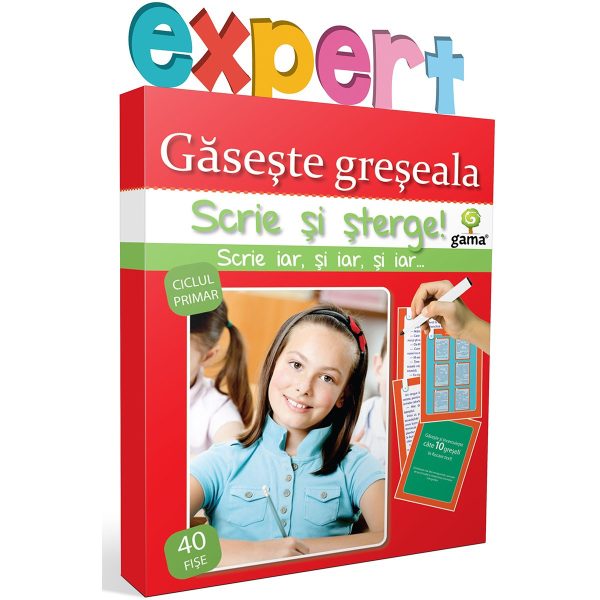 Editura Gama, Scrie si sterge Expert Romana, Gaseste greseala