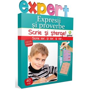 Editura Gama, Scrie si sterge Expert Romana, Expresii si proverbe