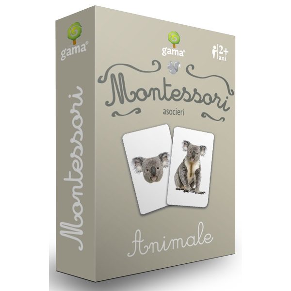 Editura Gama, Carti de joc educative Montessori Seria 1, Asocieri, Animale