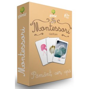 Editura Gama, Carti de joc educative Montessori Seria 2, Clasificare, Pamant, aer, apa