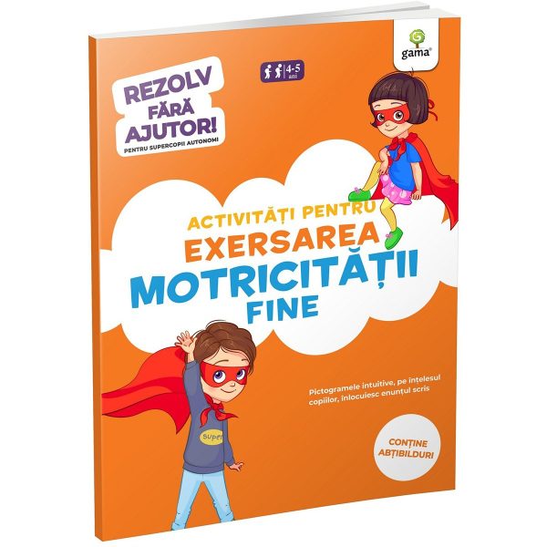 Carte Editura Gama, Activitati pentru exersarea motricitatii fine 4-5 ani, Rezolv fara ajutor!