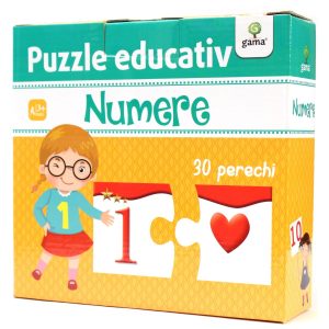 Numere, puzzle educativ