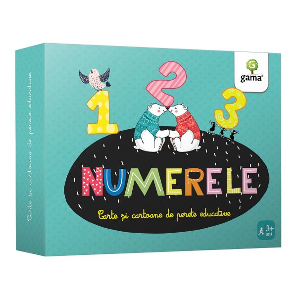 Carte Editura Gama, Numerele, Cartoane de perete educative si decorative