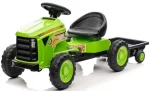 Tractoras cu pedale, pentru copii 3-6 ani, Kinderauto G206, culoare Verde