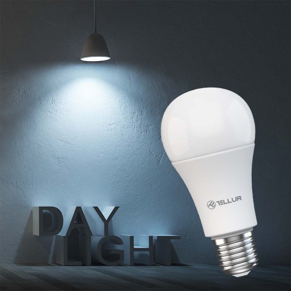 Bec LED inteligent Tellur , Wi-Fi, Dimabil, E27, 9W, 820 lm