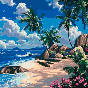 Set Pictura pe numere, Acuarello, Insula exotica