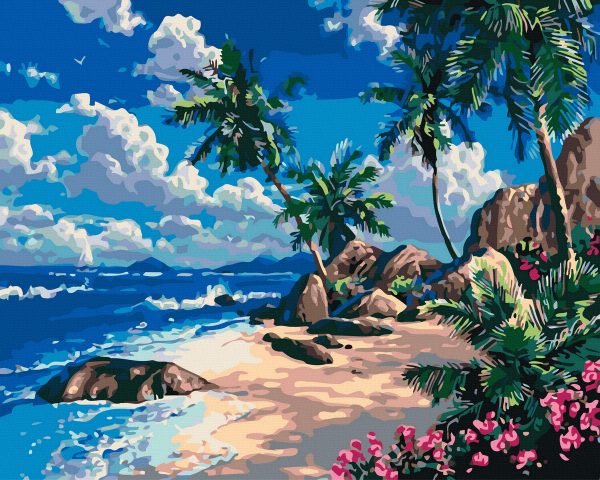 Set Pictura pe numere, Acuarello, Insula exotica