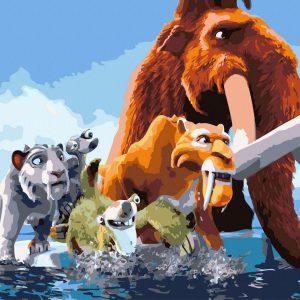 Set Pictura pe numere, Acuarello, Ice age
