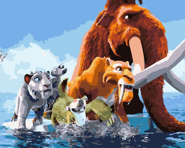 Set Pictura pe numere, Acuarello, Ice age