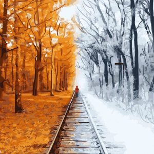 Set Pictura pe numere, Acuarello, Intre anotimpuri