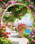 Set Pictura pe numere, Acuarello, Cupola cu flori