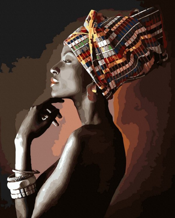 Set Pictura pe numere, Acuarello, Afro gx44364