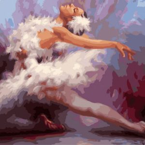 Set Pictura pe numere, Acuarello, Balerina