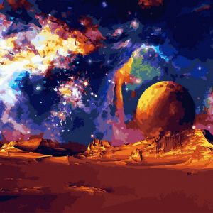 Set Pictura pe numere, Acuarello, Galaxy