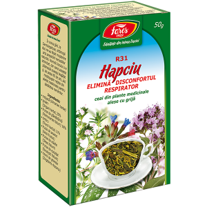 Ceai Hapciu elimina disconfortul respirator 50 g, Fares